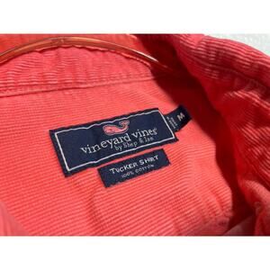 Vineyard Vines Mens Medium Tucker Pink Corduroy Button Down Long Sleeve